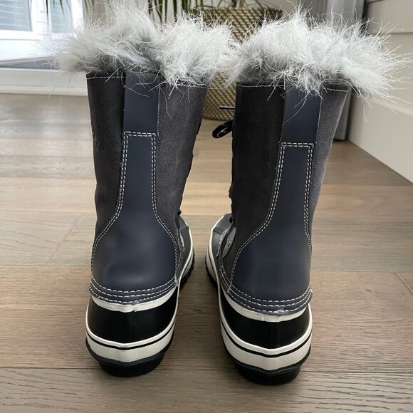 Outbound 3M Thinsolate Water Res Suede & Manmade Winter Boots Frost Grey Blk 9 - Picture 4 of 13